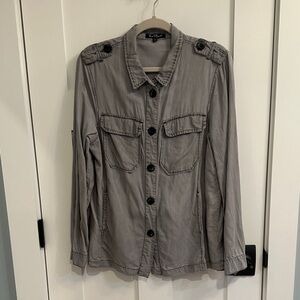 Free People Charcoal Utility Jacket